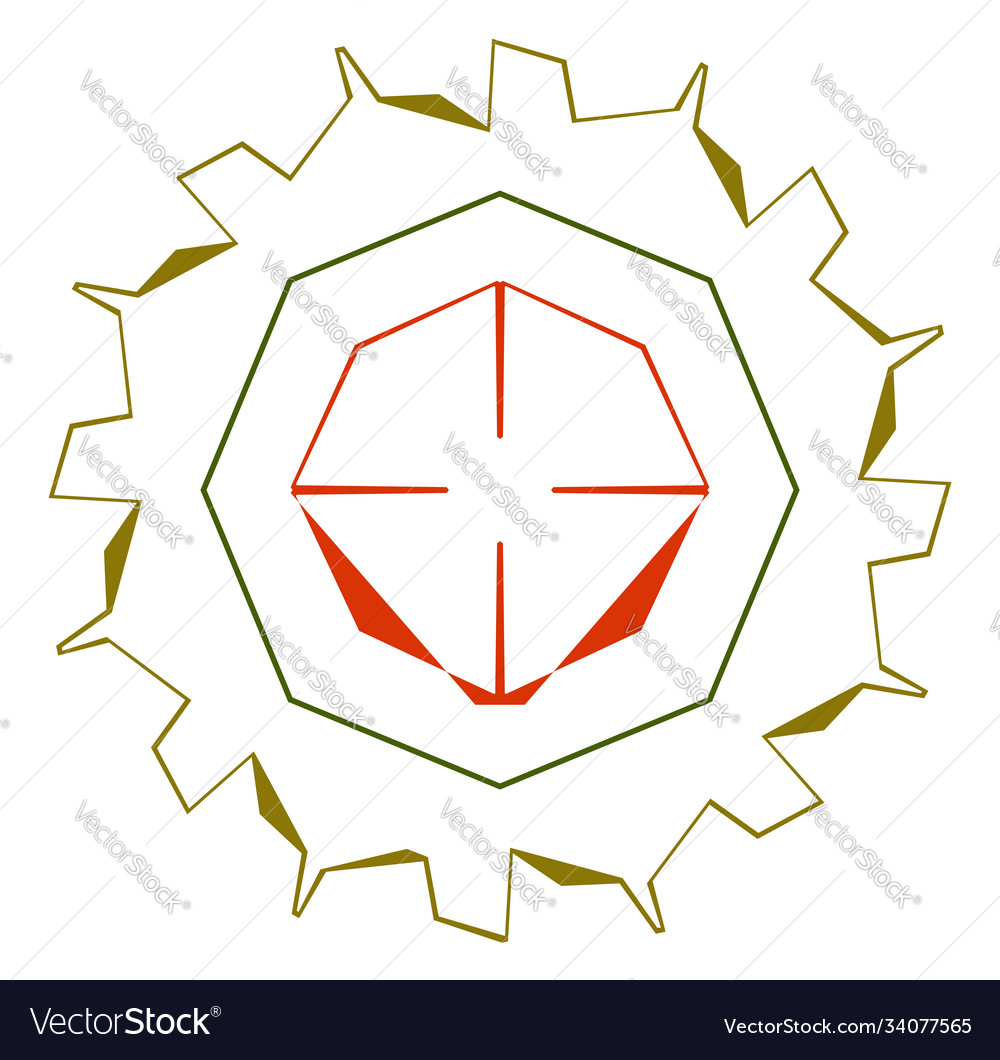 Abstract random geometry shape generative art