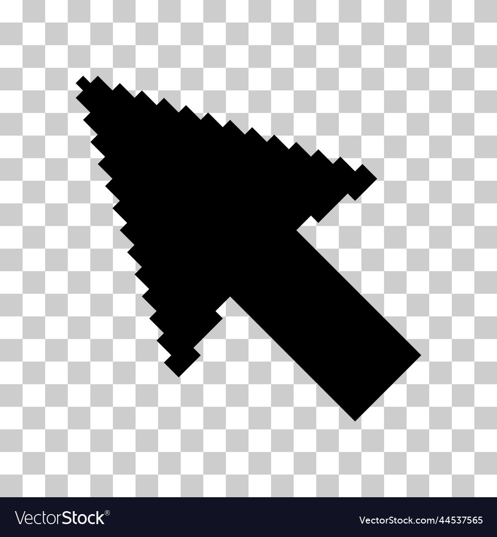 Arrow pixel icon web cursor click mouse symbol vector image Arrow pixel icon web cursor click mouse symbol