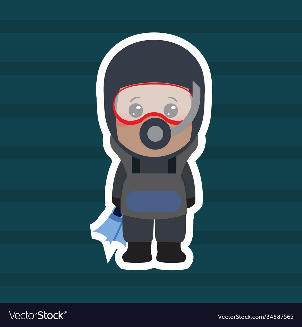 Cartoon cute chibi navy