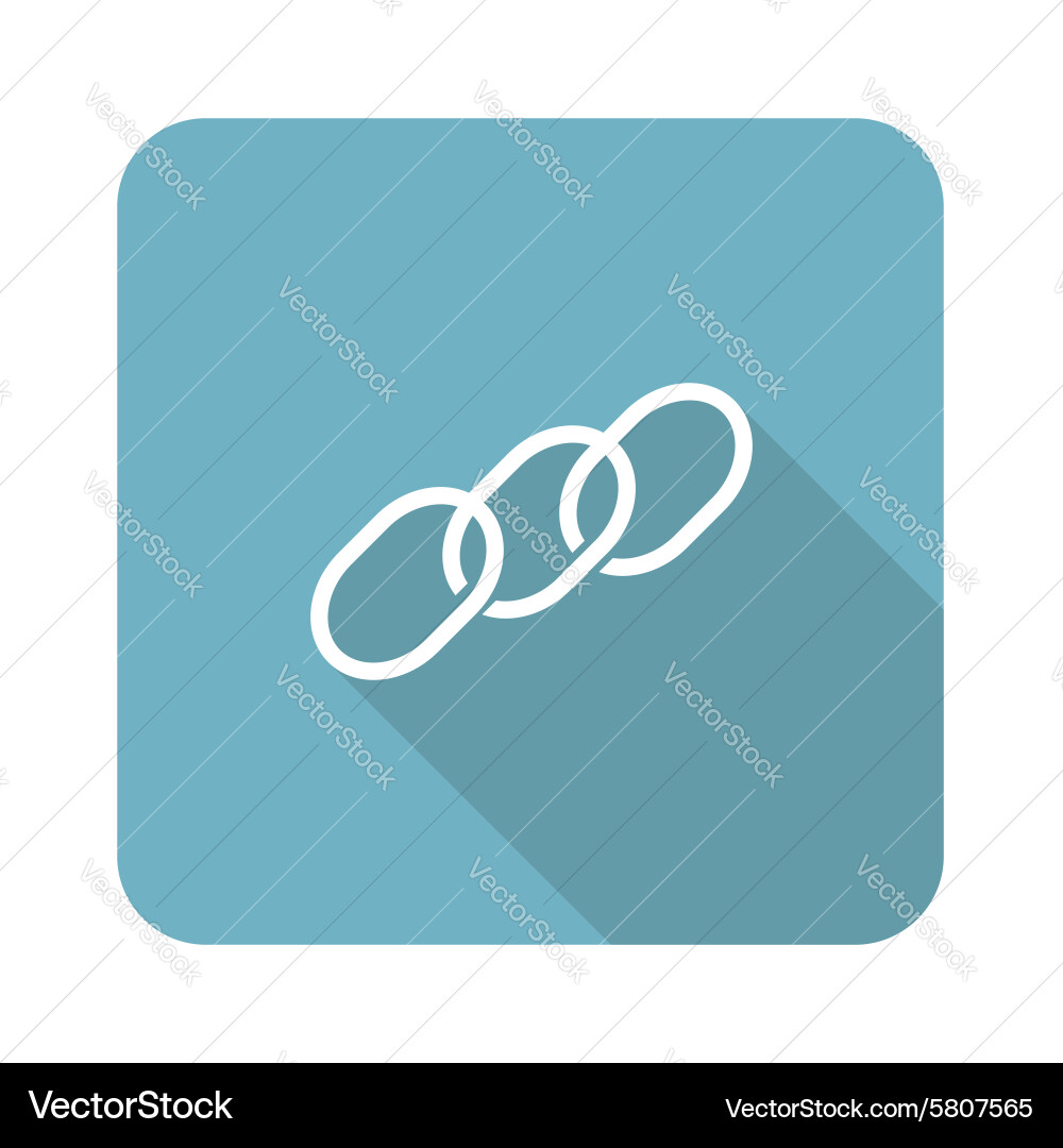 Chain icon square Royalty Free Vector Image - VectorStock