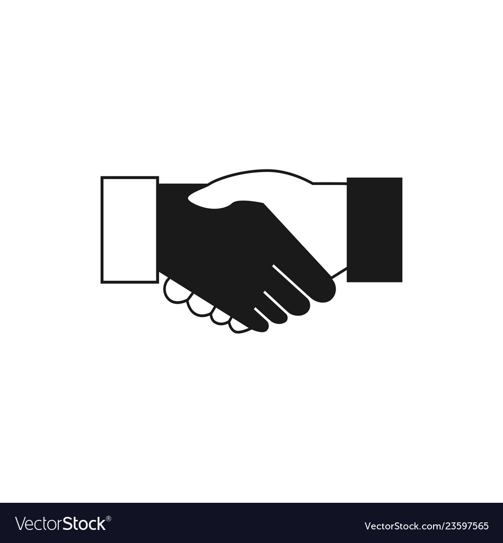 Handshake Icon Graphic Design Template Royalty Free Vector