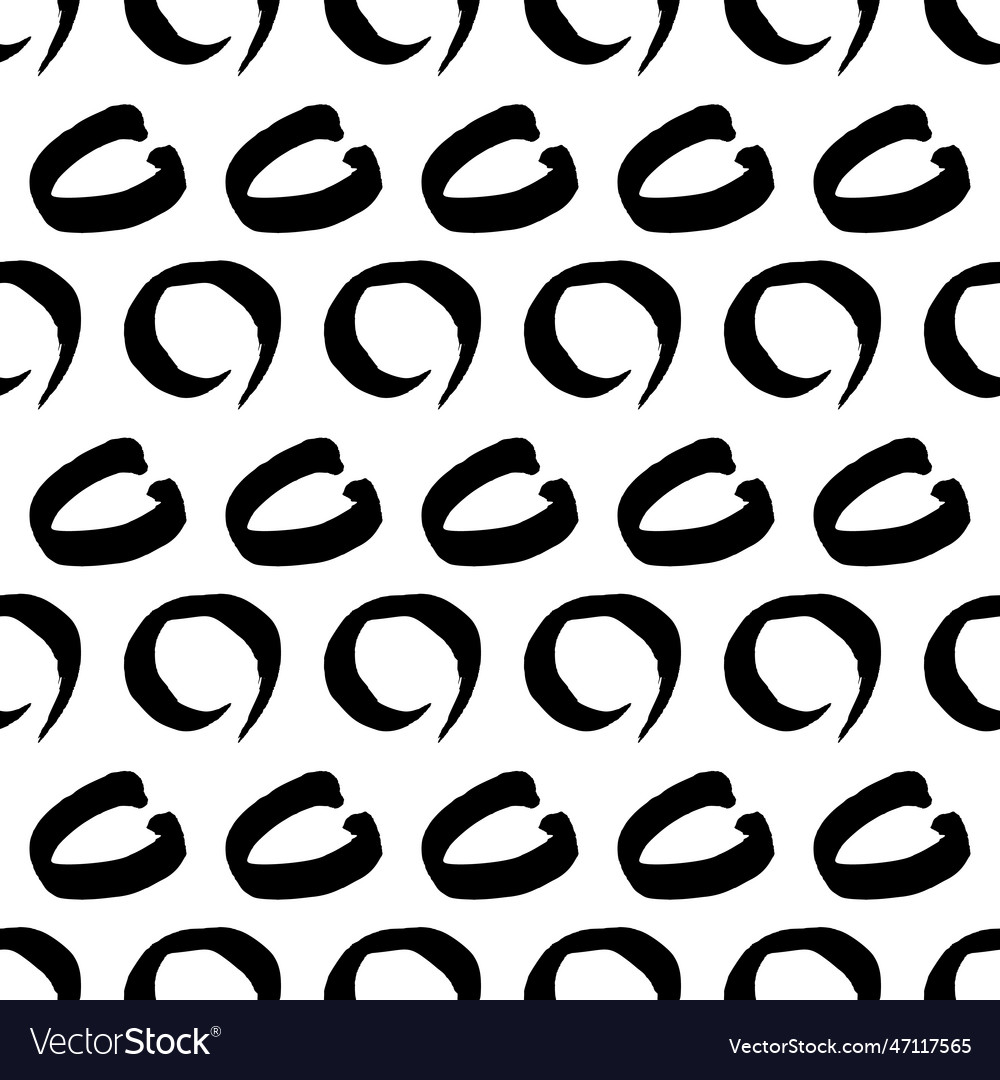 Seamless pattern with sketch circles shape Vector Image Seamless pattern with sketch circles shape