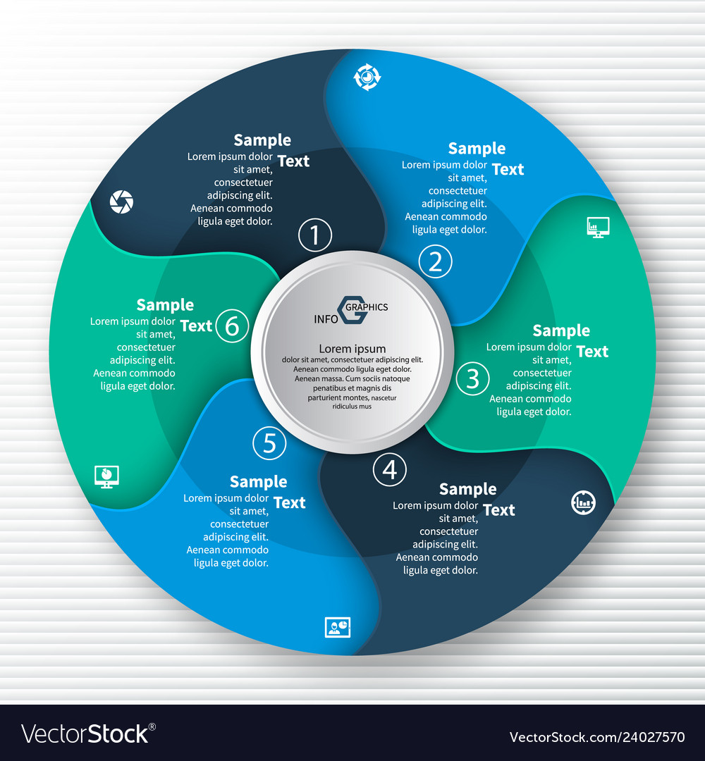 Abstract 3d paper infographics business template Vector Image