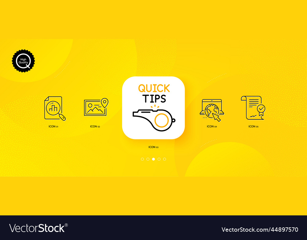 Analytics graph tutorials and photo location vector image Analytics graph tutorials and photo location