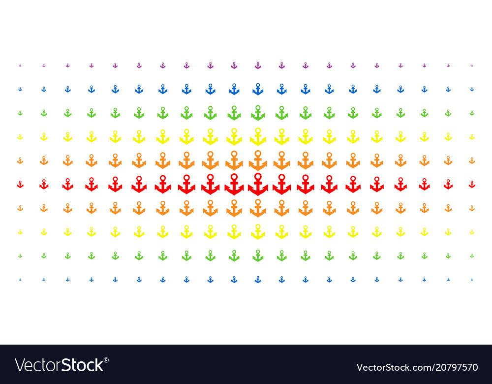 Anchor spectrum halftone array
