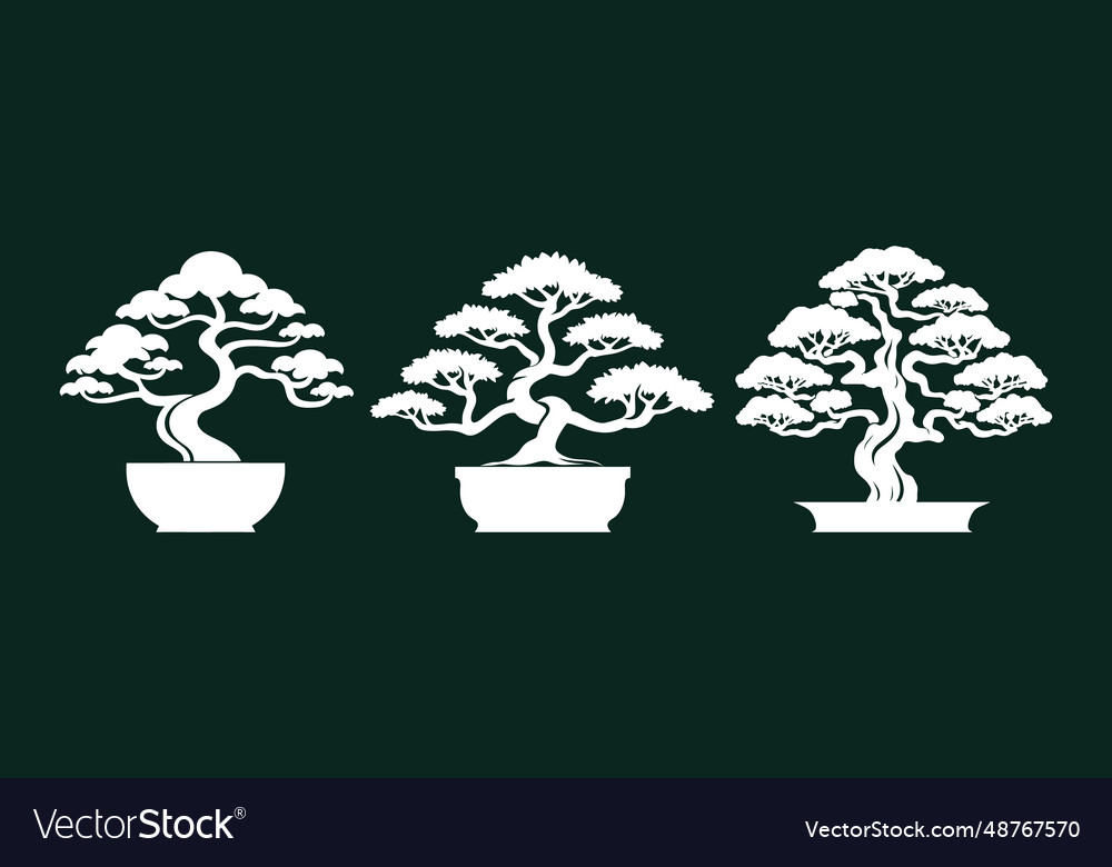 Bonsai in format Vector Image Bonsai in format