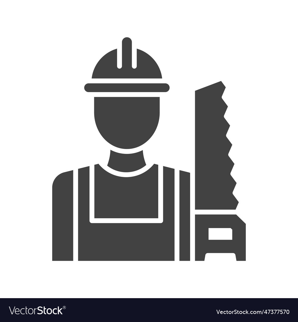 Carpenter icon image Royalty Free Vector Image