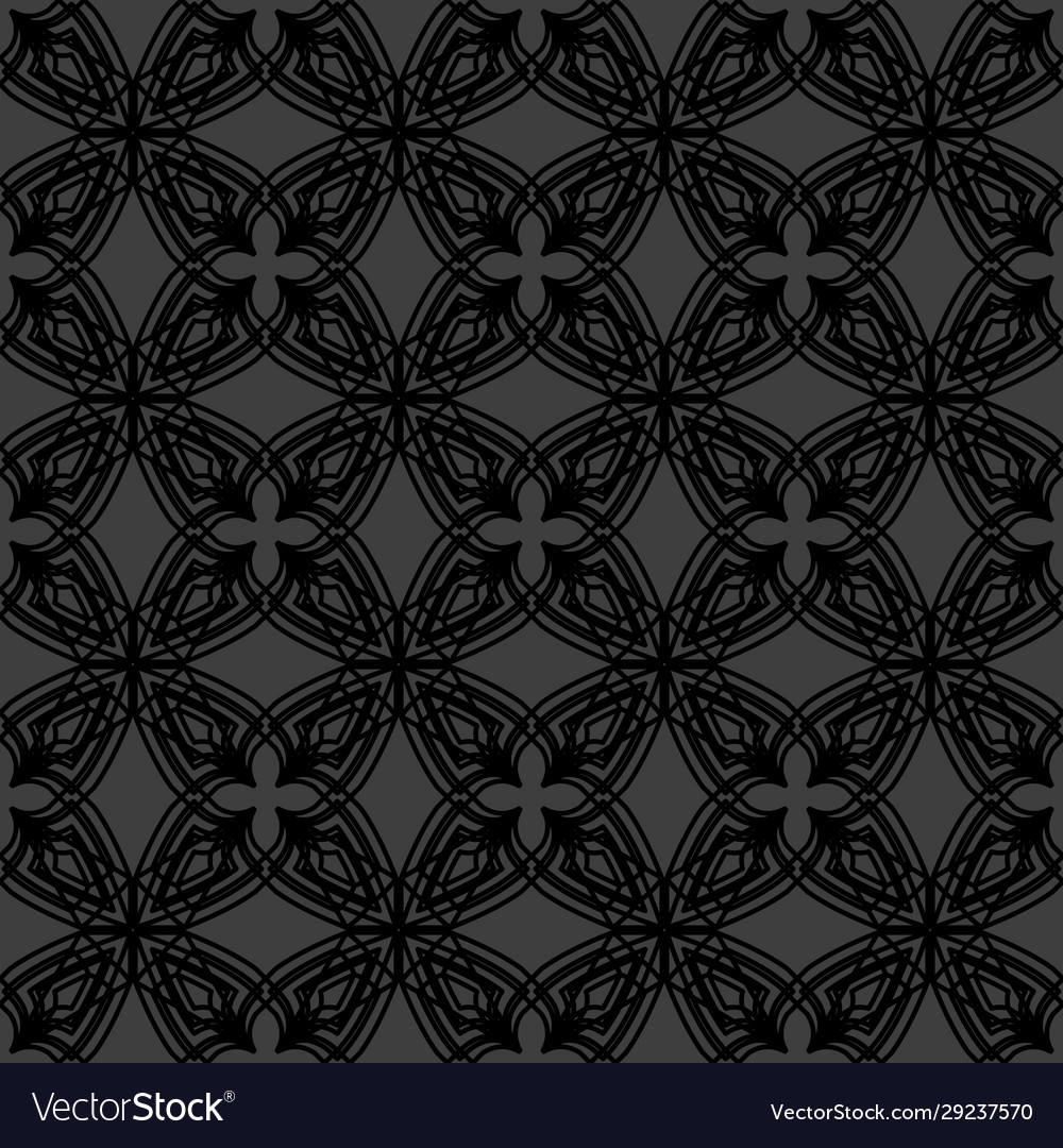 Dark abstract seamless pattern in celtic style