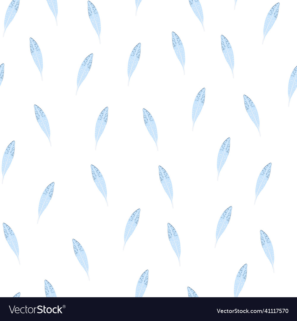 Feathers seamless pattern background feather vector image Feathers seamless pattern background feather