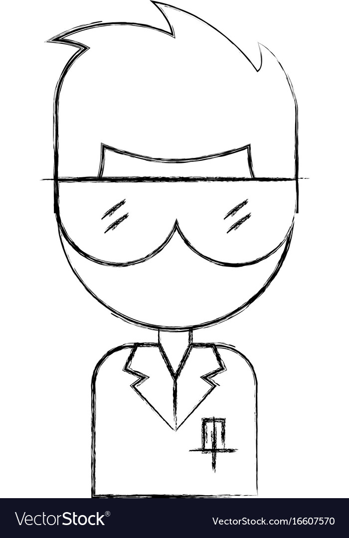 Laboratory scientist avatar character