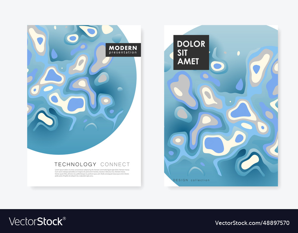 Liquid shapes background abstract color Vector Image Liquid shapes background abstract color