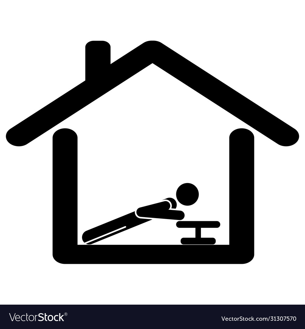 Man Doing Push-Ups at Home