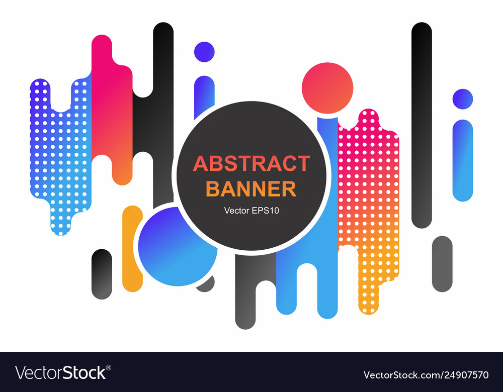 Modern style abstraction with composition made