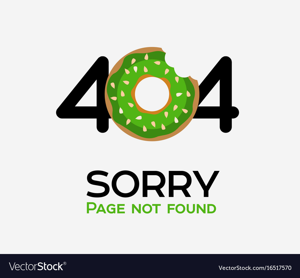 Page with a 404 error