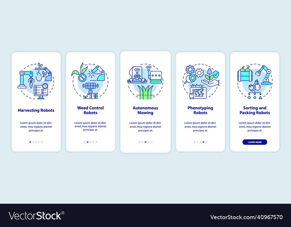 Robotics in agriculture onboarding mobile app