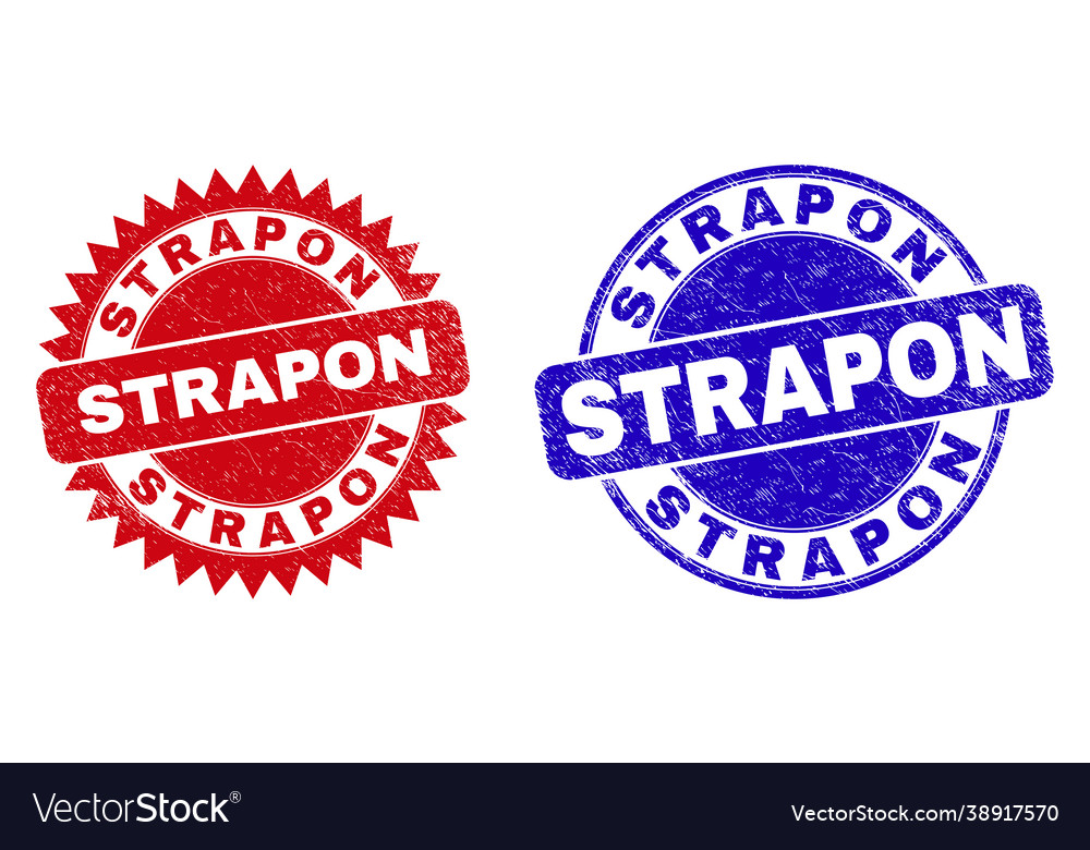 Strapon round and rosette stamp seals