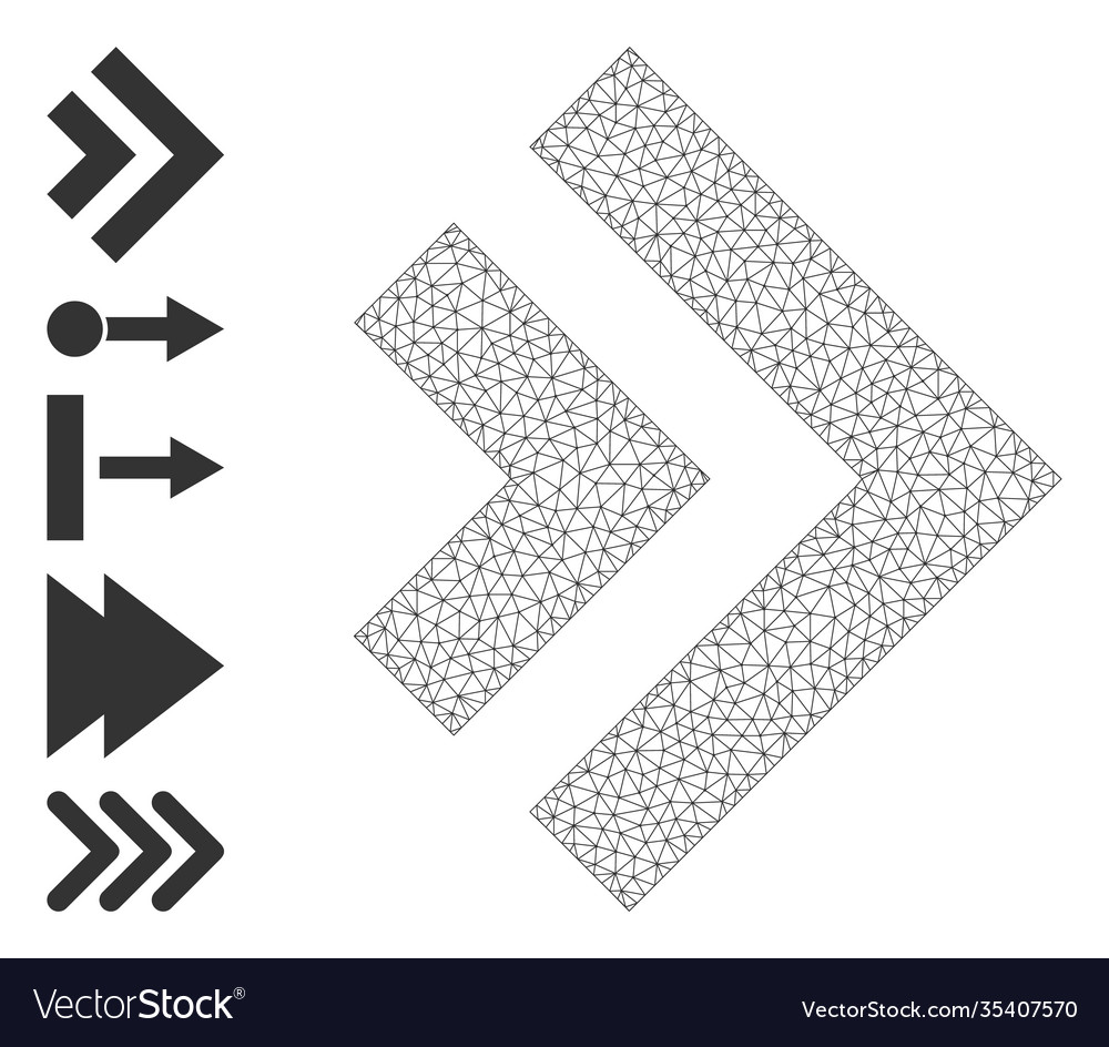 Web network shift right icon with simple glyphs