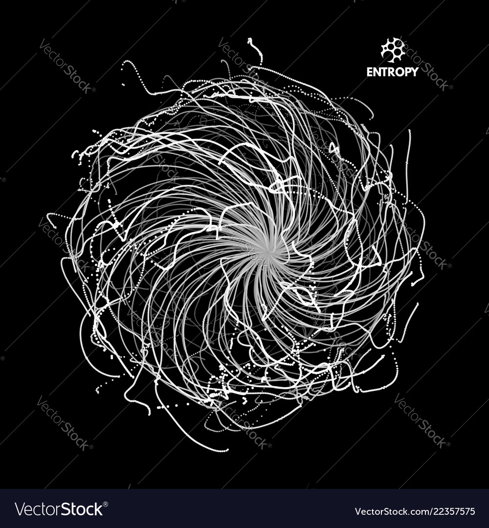 Array with dynamic particles 3d futuristic style vector image Array with dynamic particles 3d futuristic style