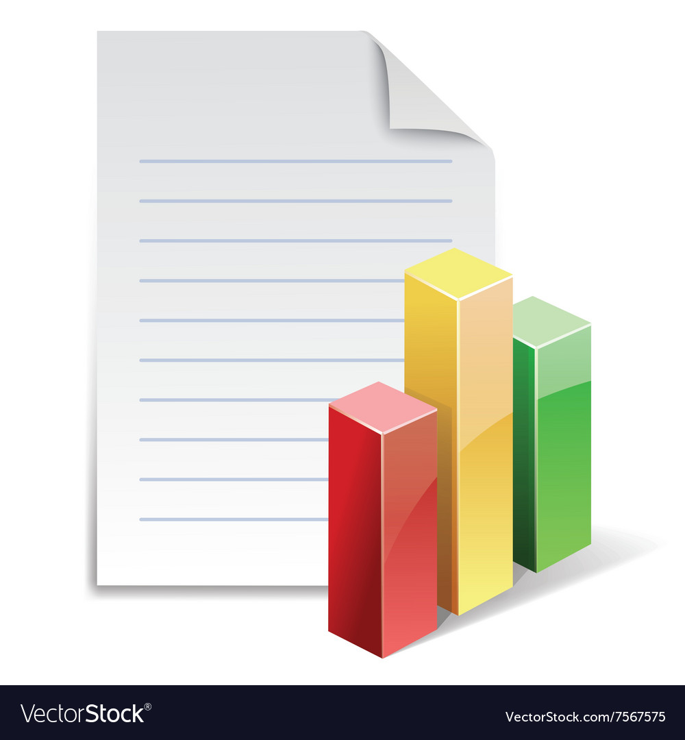File with stat bar graph