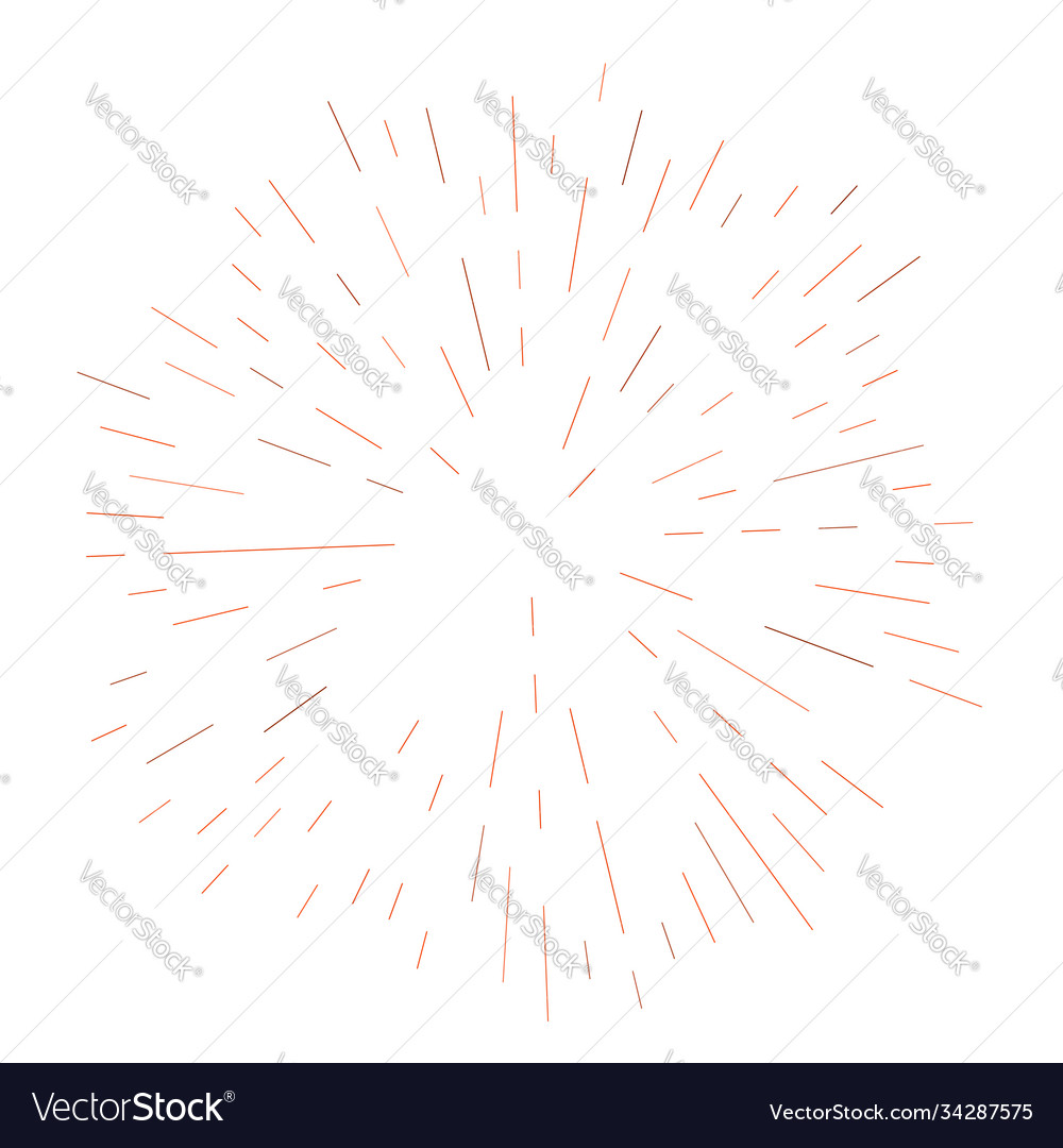 Radial radiating lines abstract burst element vector image Radial radiating lines abstract burst element