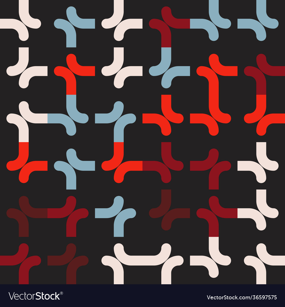 Warm Geometric Circular Pattern