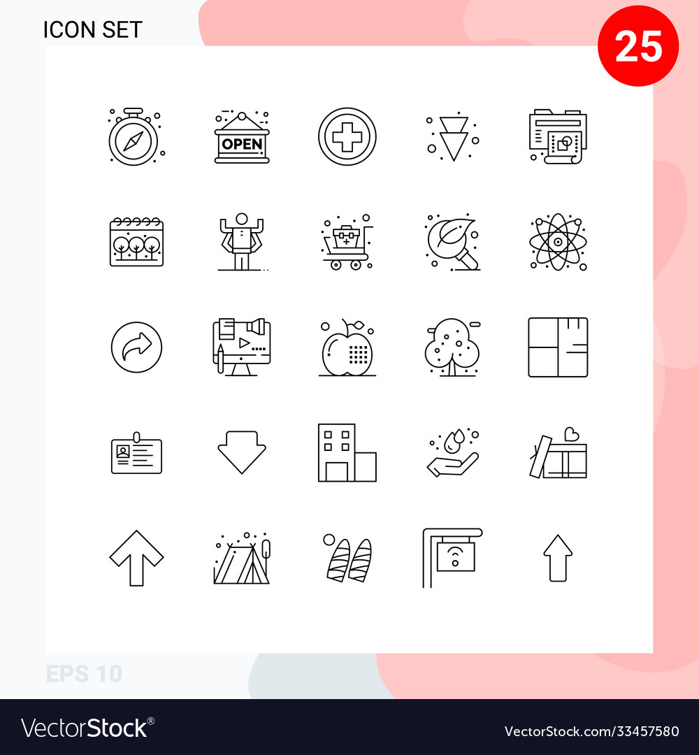 25 universal lines set for web and mobile