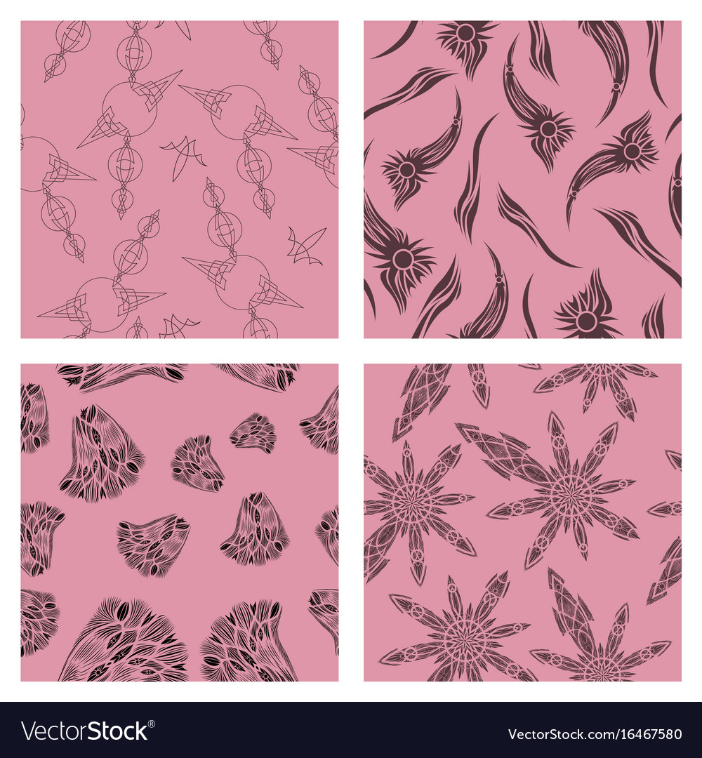 Assembly of patterns in bright style