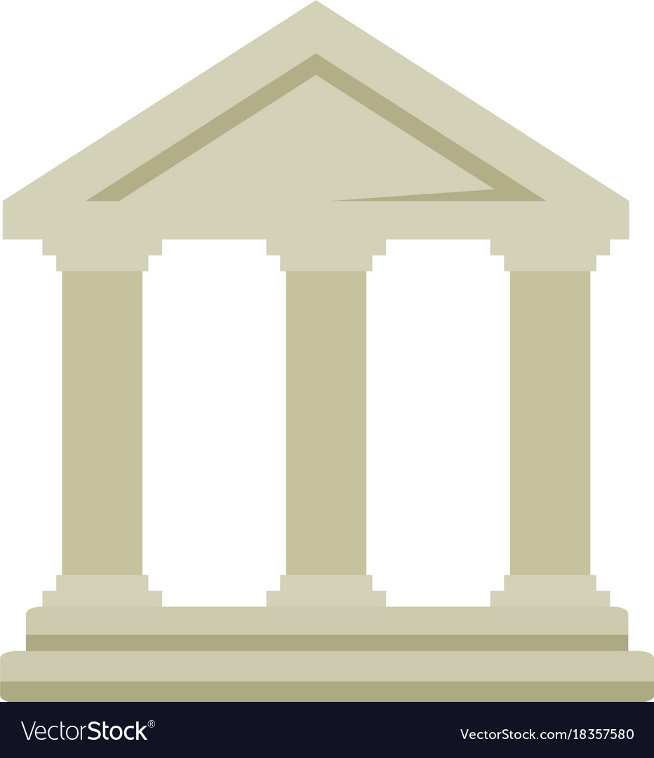 Building with columns icon