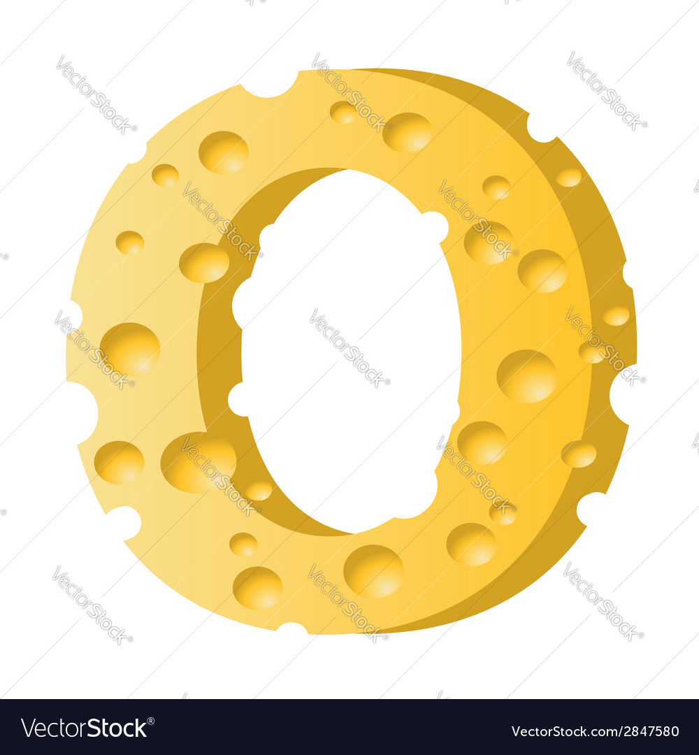 Cheese letter o