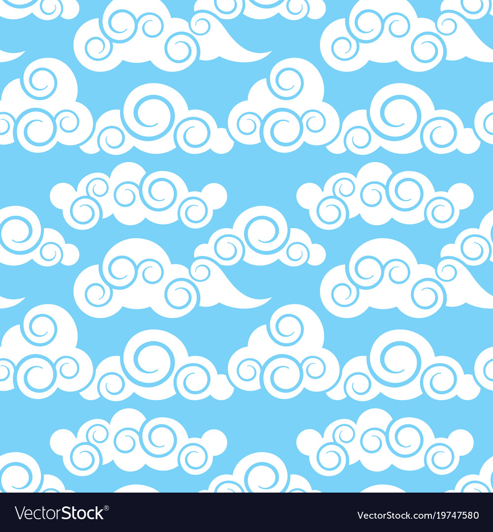 japanese cloud vector