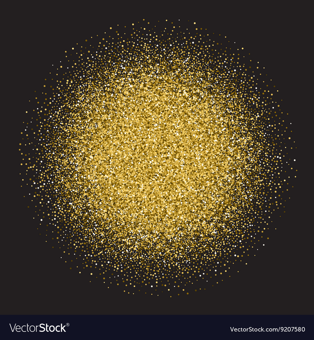 Glitter background with round space for your text Vector Image