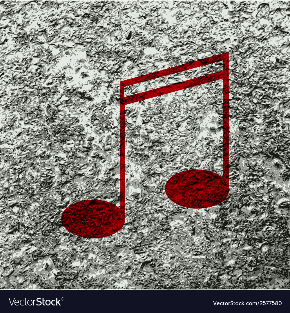 Music elements notes web icon flat design