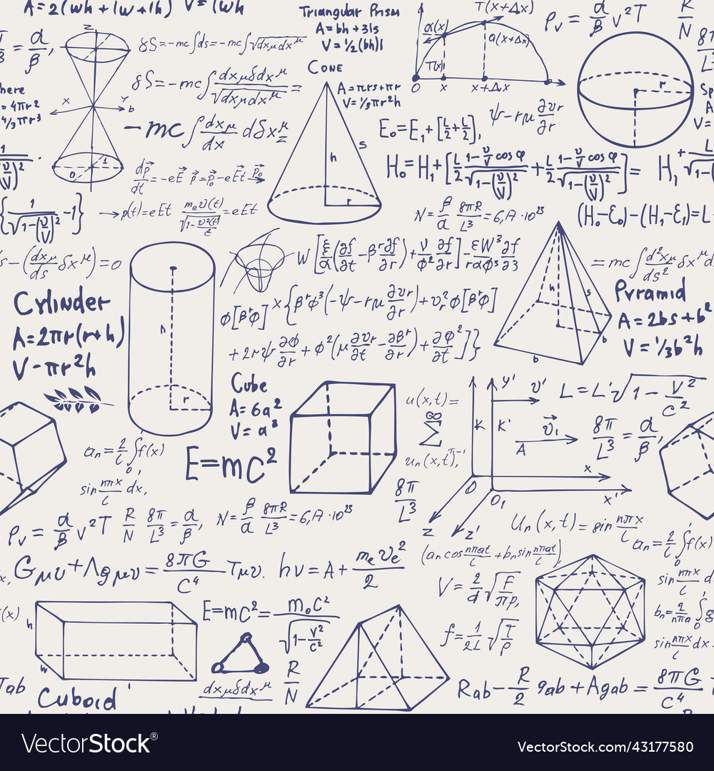 Seamless pattern with handwritten text vector image Seamless pattern with handwritten text