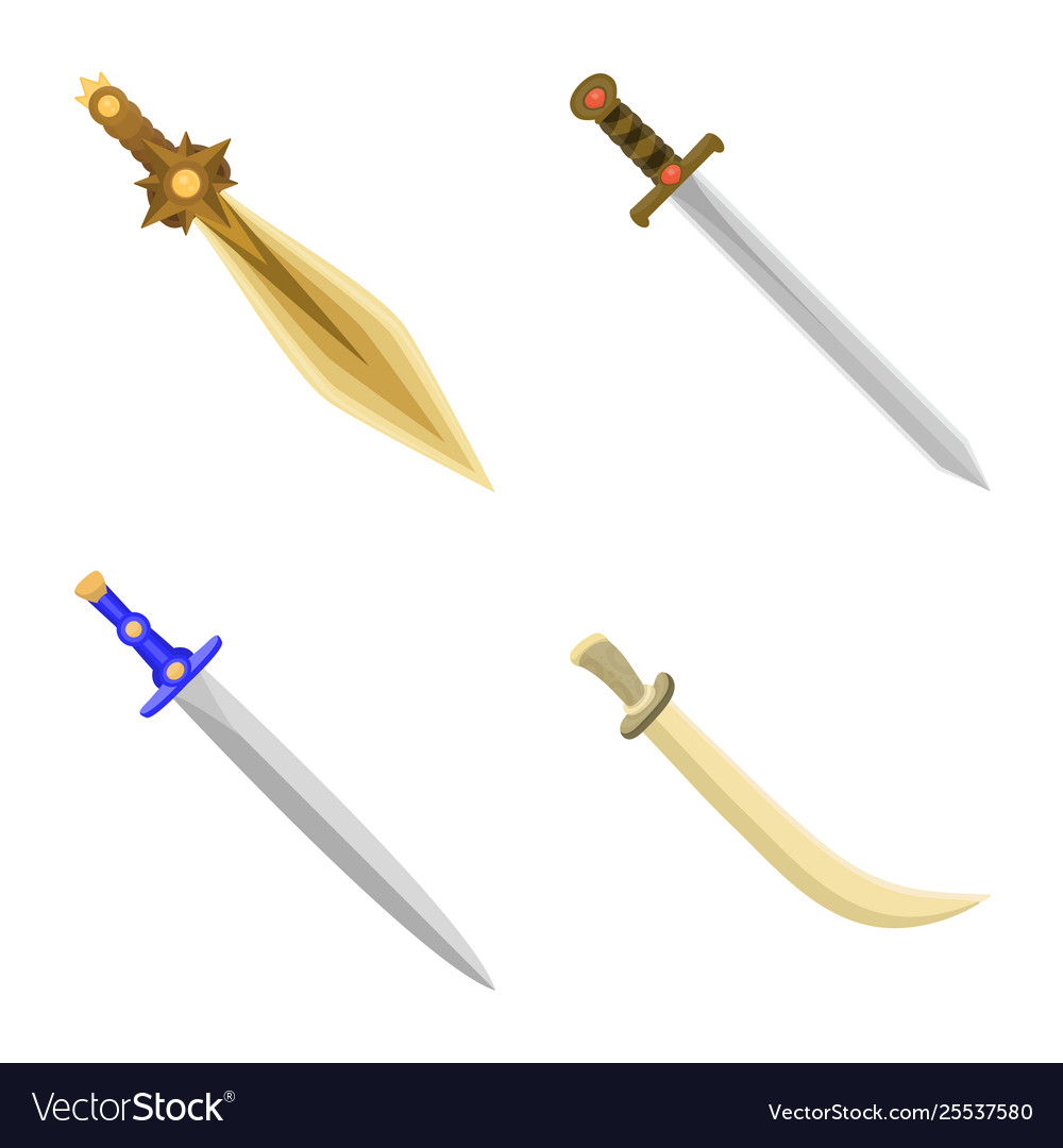 Sword and dagger sign set