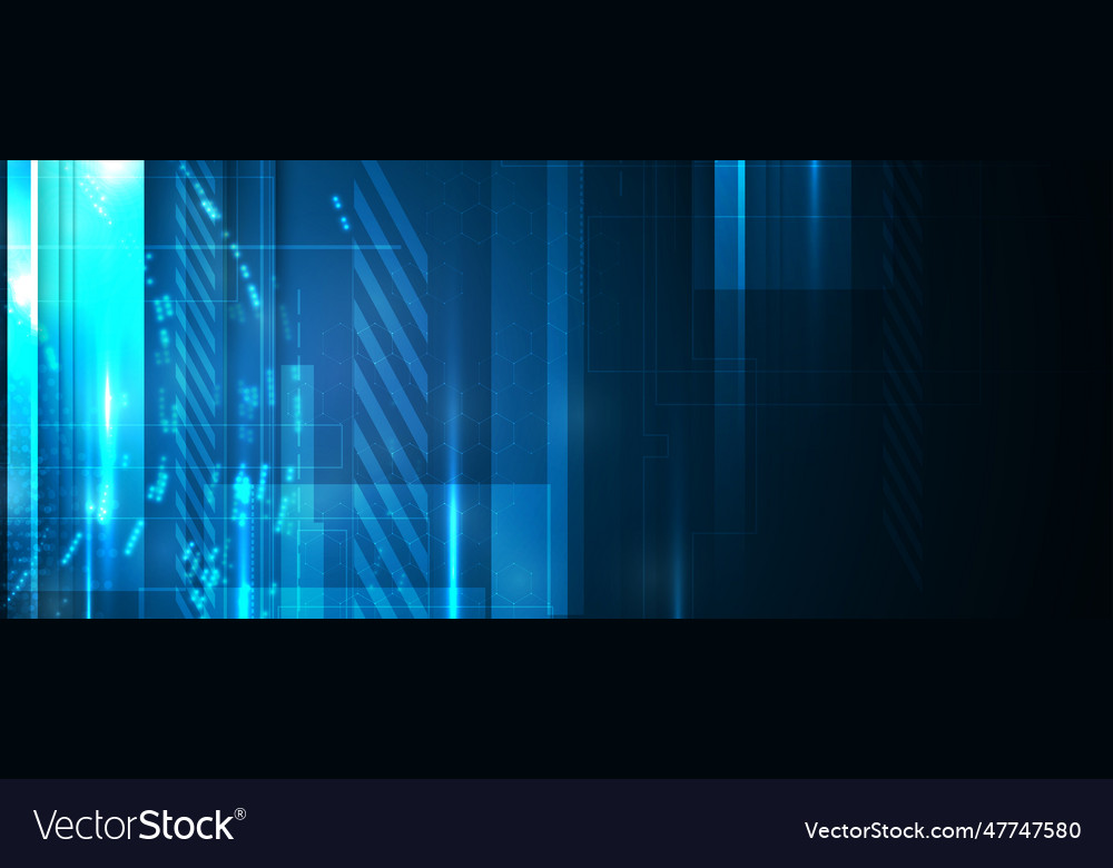 Technology data background idea of global vector image Technology data background idea of global