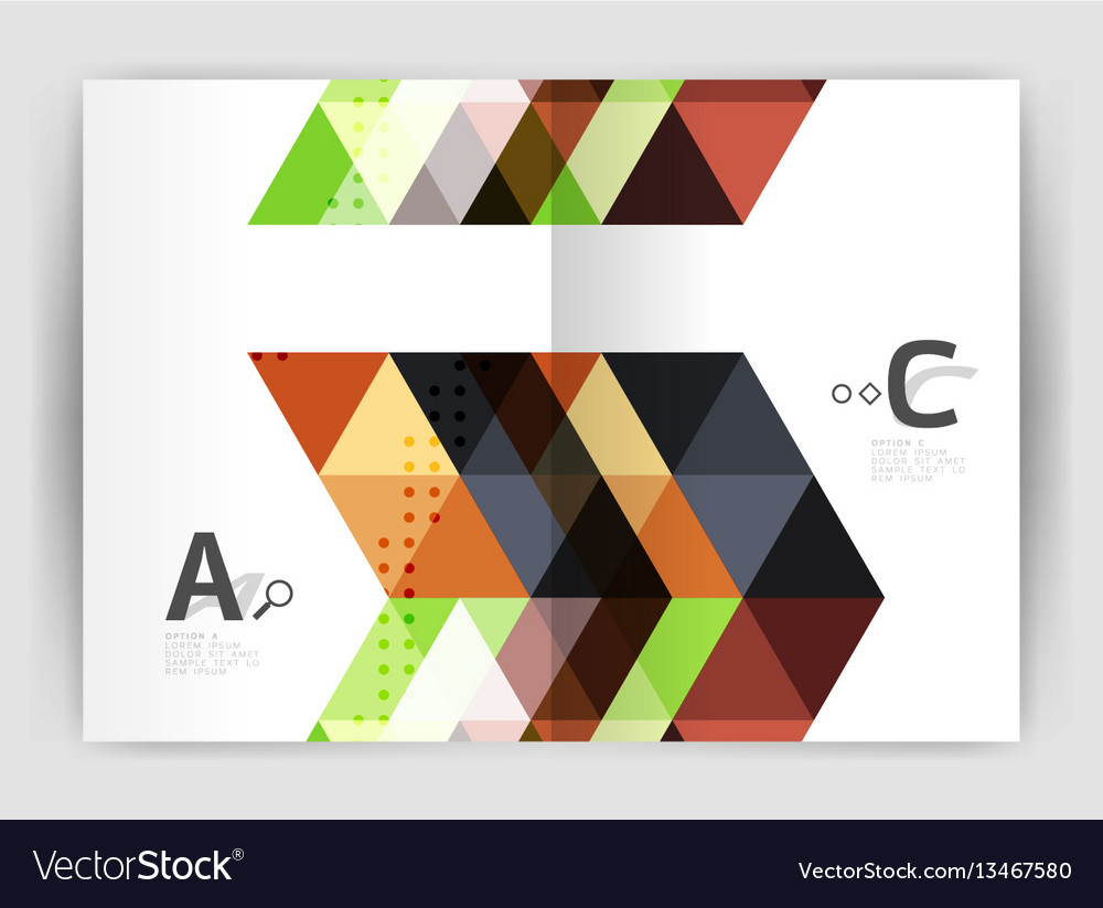 Triangle print template
