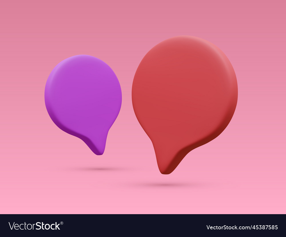3d realistic bubbles with shadows isolated on red