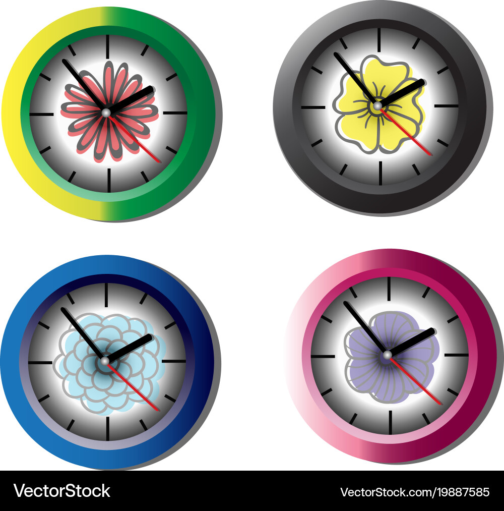 Clocks Royalty Free Vector Image - VectorStock