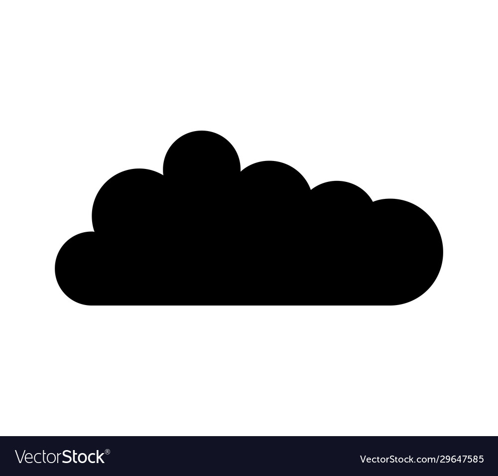 Cloud icon in on white background