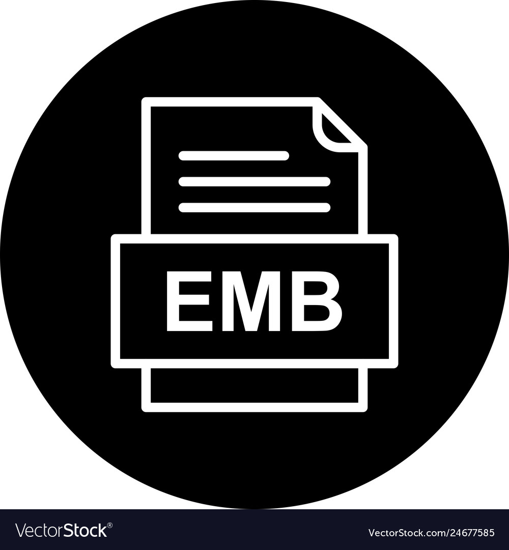 Emb file document icon
