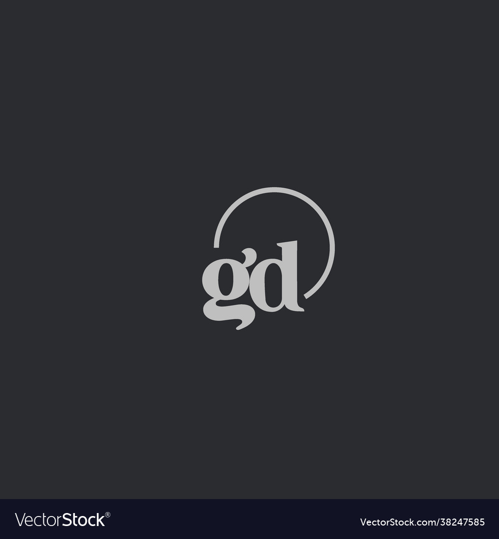 Gd Initialen Logo Monogramm