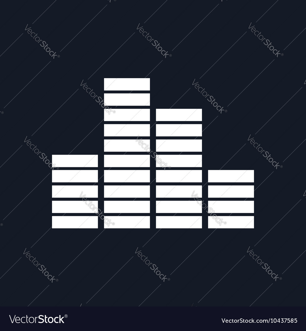 Graph isolated on black background