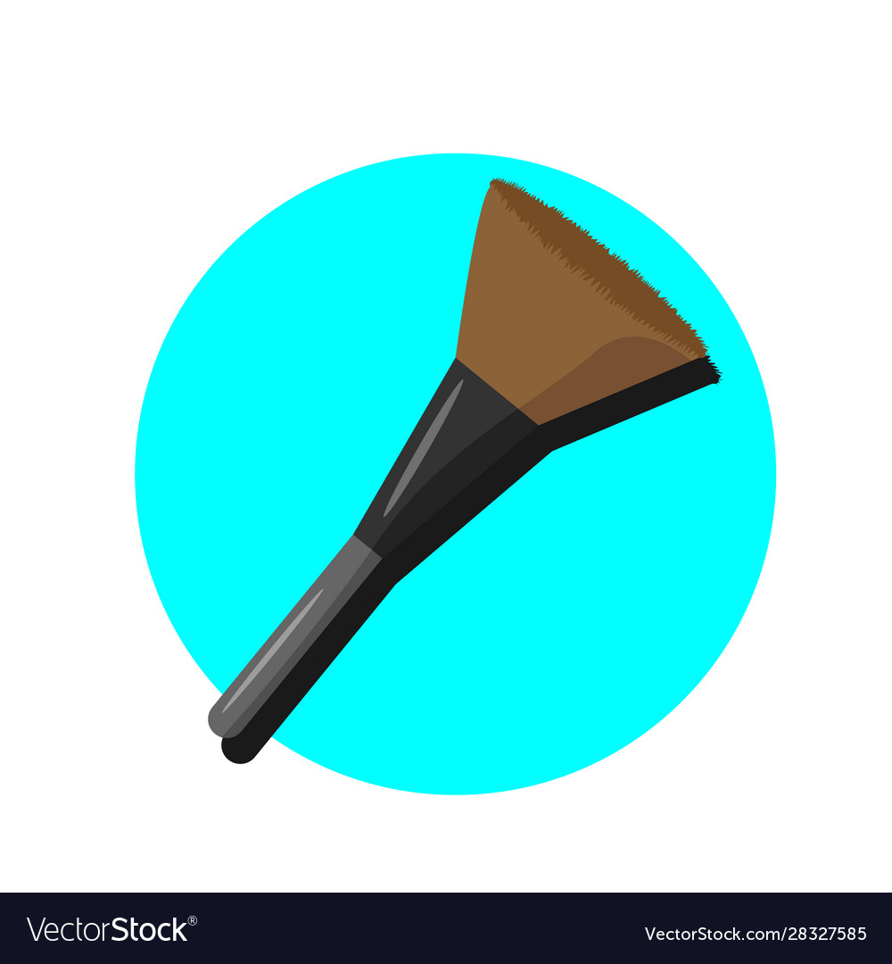 Makeup brush simple clip art Royalty Free Vector Image