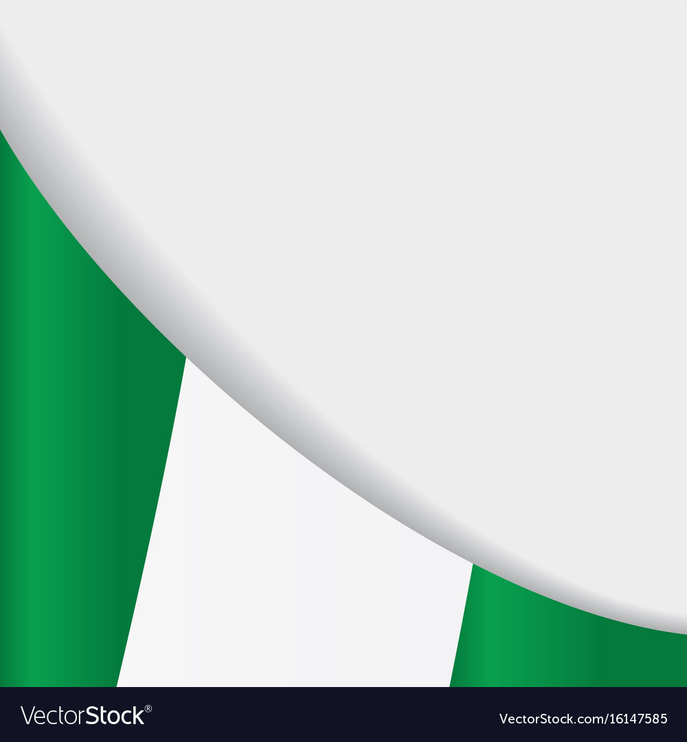 Nigerian flag background Royalty Free Vector Image