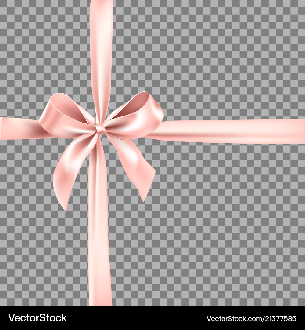 Pink ribbon element Royalty Free Vector Image - VectorStock