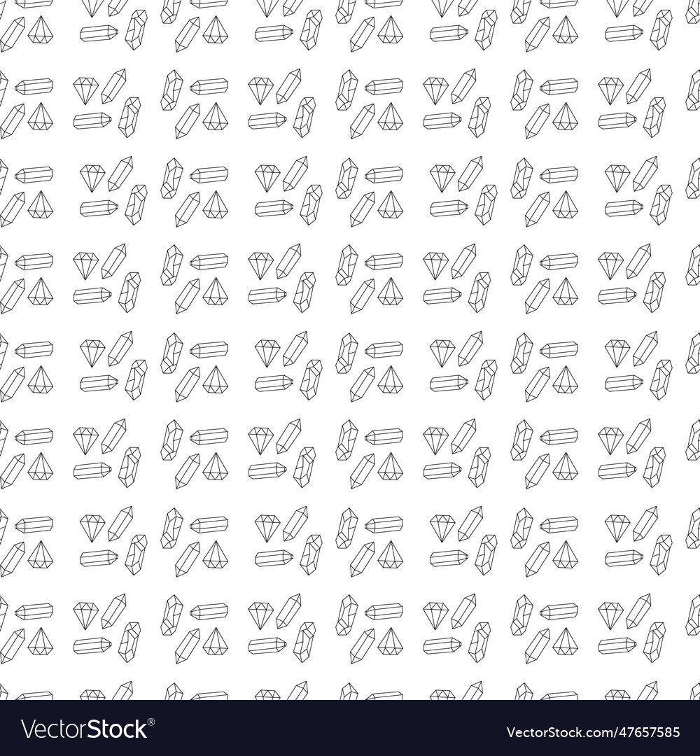 Seamless pattern with three different magic vector image Seamless pattern with three different magic