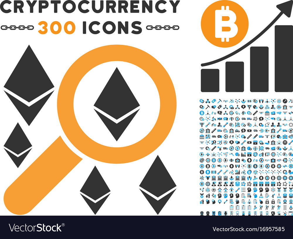 Suche Äthereum flache Ikone mit Sammlung