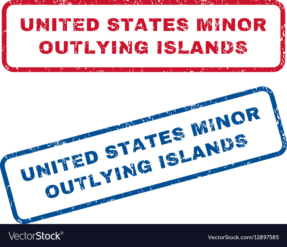 United states minor outlying islands rubber stamps