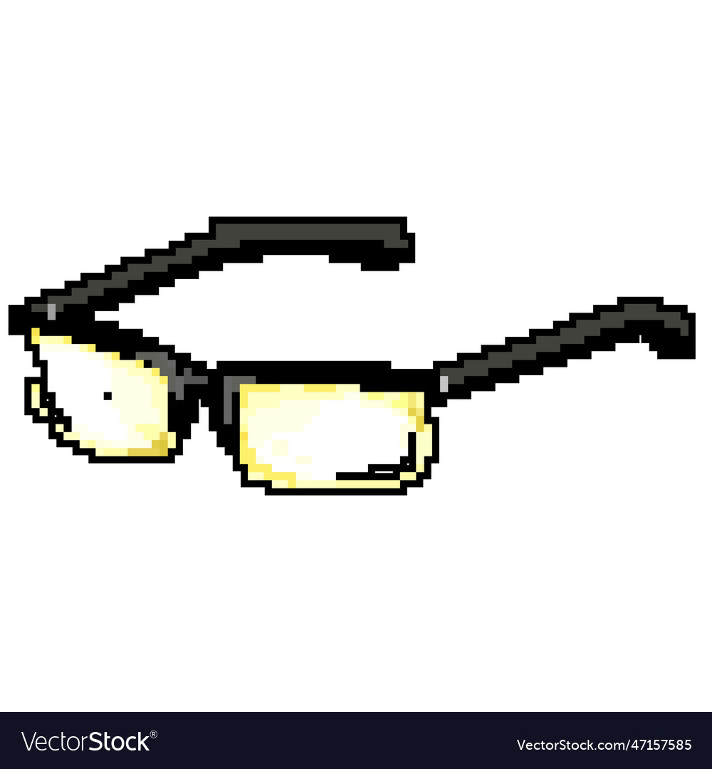 Work computer glasses game pixel art