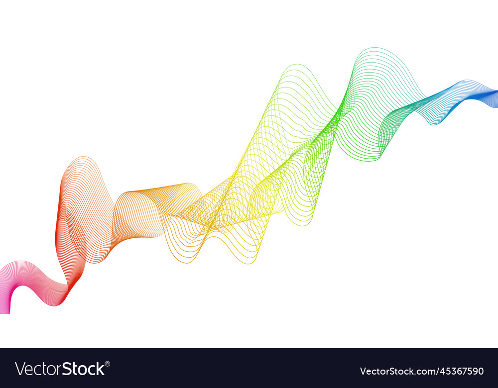Abstract backdrop with wave gradient lines vector image Abstract backdrop with wave gradient lines